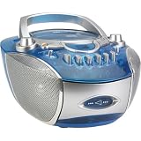 Buy Memorex MP3134BLU - Boombox - radio CD cassette - translucent blue  by Memorex