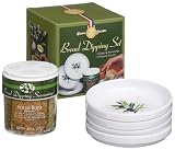 Dean Jacobs 5-piece Melamine Bread Dipping Set, 4-Variety Dipping Seasoning and 4-Count Saucers (Pack of 4)