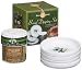 Dean Jacobs 5-piece Melamine Bread Dipping Set, 4-Variety Dipping Seasoning and 4-Count Saucers (Pack of 4) Image