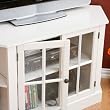 SEI Thomas Corner Media Stand, White