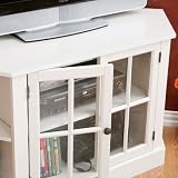 SEI Thomas Corner Media Stand, White