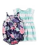 カーターズ Carter's ロンパース & ワンピース 2枚組 半袖 綿100% 2-Piece Dress & Romper Set 6M (61-67cm)