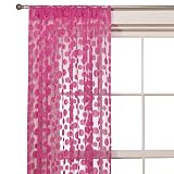 Review Shanghai Kaige  / Sheer Flocked Dot Window Panel - Pink (42x84