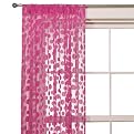 Sheer Flocked Dot Window Panel - Pink (42x84")