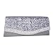 Adoptfade Womens Evening Bag Stylish Glitter Sequin Diamante Vintage Crystal Clutch,Grey