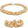 HinsonGayle Triple Strand Ultra-Luster Pink Keshi Pearl Necklace
