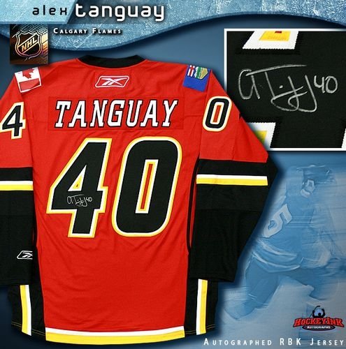 Mark Giordano Calgary Flames Autographed/Hand Signed Red Reebok Premier Jersey