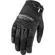 Icon Twenty-Niner Hayabusa Women's Leather/Mesh Sportsbike Motorcycle Gloves - Black