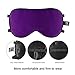 Allstarry Pure Silk Sleep Eye Mask for Travel, Shift Work, Meditation - One Size & Unisex, Purple