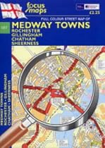 Full Colour Street Map of Medway Towns: Rochester,Gillingham,Chatham,Sheerness