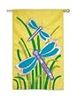 Sparkling Dragonfly Dance Garden Size Flag