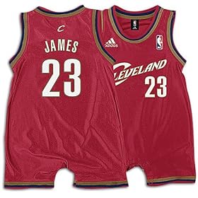 cleveland cavaliers jerseys - james lebron - infant onesie