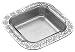 Wilton Armetale Reggae Square Baker with Glass Insert