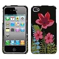 Snap-On Protector Hard Case for Apple iPhone 4 at&t - Garden Night Flower Design