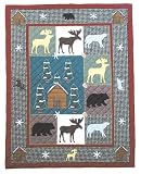 Quilt Queen Winter North Woods
