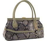 IMAGE OF Koret Women's Top Handle Framed KL55257 Medium Handbag,Taupe