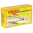Vigo Sardines in Oil with Lemon, 4.375-Ounce Cans (Pack of 10) Vigo Sardines in Oil with Lemon, 4.375-Ounce Cans (Pack of 10)