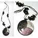 Sg Paris Collier Sautoir Bois Femme Noir