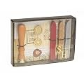 Manuscript Long Handled Design Seal with 3 Interchangeable Coins