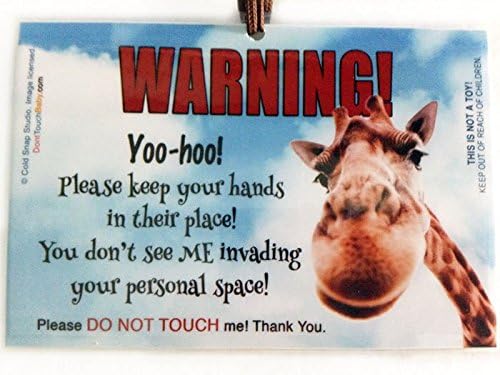 Don't Touch Baby Car Seat and Stroller Sign, 2 Pack - Giraffe - Handmade in the USA