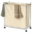 3-Compartment Chrome Laundry Sorter