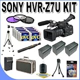 Sony HVR-Z7U HDV Professional Video Camcorder + 3 Extended Life 970L Batteries + Ac/Dc Charger + 3 Piece Multicoated Filter Kit + 10 Dv Tapes + Shock Proof Deluxe Case + Full Size Tripod + Master Works Producing DVD + Accessory Saver Kit & More!!!
