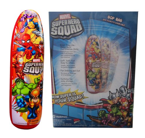  Marvel Hero Spiderman Incredible Hulk Iron Man 36"H Inflatable Bob Punching Bag