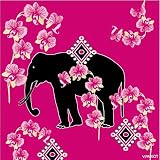 20 serviettes jetables 25x25cm, en intissé décor Eléphant