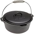 Old Mountain Pre Seasoned 10111 4 1/2 Quart Dutch Oven with Dome Lid and Spiral Bail Handle