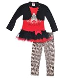 2 Be Real Rock Star 2 Piece Outfit    black, 6x