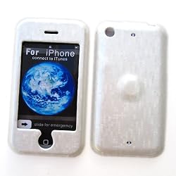 Apple iPhone 1st Generation AT&T Fabric Snap on Protector Hard Case White
