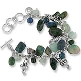 Sterling Silver Sea Horse Charm Bracelet by Sajen, 8-9'