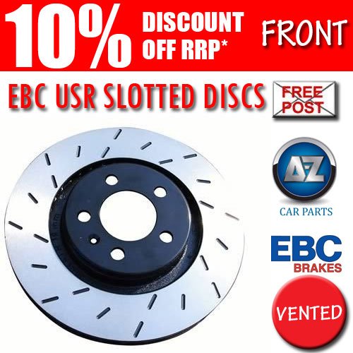 EBC FRONT SLOTTED GROOVED BRAKE DISCS CIVIC COUPE 