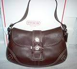 Coach Soho Brown Leather Flap