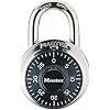 Master Lock 1500D Dial Combination Lock, 1-7/8-Inch, Black