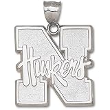 University of Nebraska N Huskers Giant Pendant (Silver)