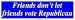 Friends don't let friends vote Republican Bumper Sticker