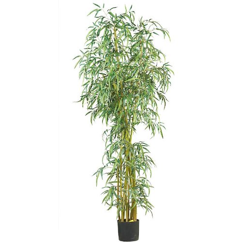 New Nearly Natural 7' Fancy Style Slim Bamboo Silk Tree Elegant Realistic Look Attractive Wonderful