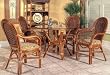 Boca Rattan 85012-X / 22013-X Pelican Harbor Round Table and Dining Chair Set