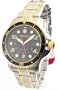 Wenger Men's Battalion Diver Swiss Watch - Black Dial/Two-Tone 18K Bracelet