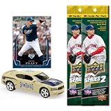 San Diego Padres 2008 MLB Dodge Charger with Jake Peavy Card & Two Packs of 2008 Upper Deck Series 2 Fat Packs