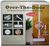Over The Door Adjustable Mirror with Storage