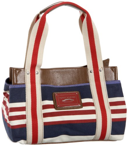 Tommy Hilfiger Small Striped Iconic Tote