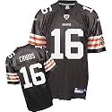 Joshua Cribbs Jersey: Reebok Brown Replica #16 Cleveland Browns Jersey