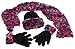 N'Ice Caps Girls Multi Color Spray Feather Yarn Magic Stretch 3PC Set