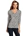 Jones New York Women's Animal Print Tee