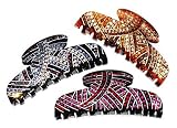 France Luxe Small Luxury Swarovski Pave Jaw
