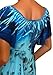 FUNFASH PLUS SIZE BLUE FLORAL SLIMMING EMPIRE WAIST WOMENS PLUS SIZE TOP SHIRT