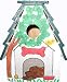 Handpainted Chocolate Lab Dog House Birdhouse with Key Keeper