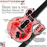 Big Kiss Red on Pink WraptorSkinz Skin fits XBOX 360 & PS3 Guitar Hero III Les Paul Controller (GUIT